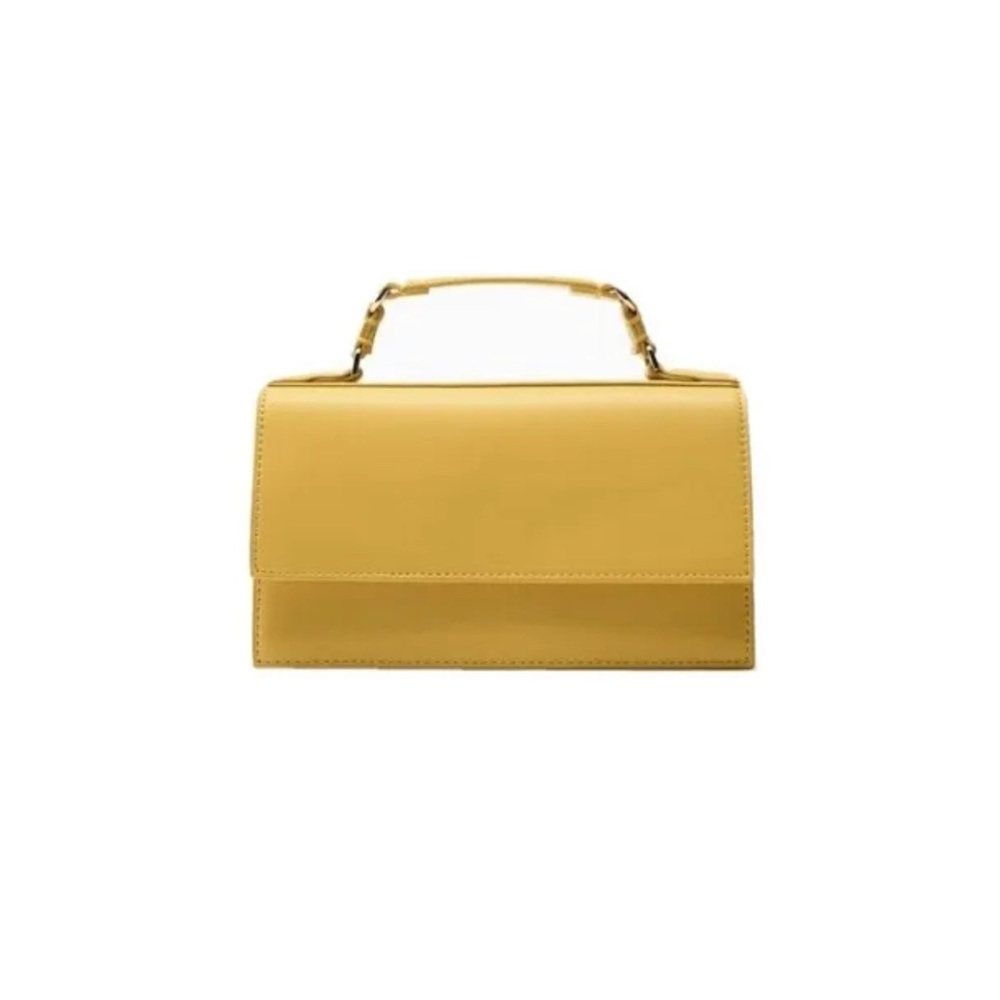Zara 💛💛💛Yellow Flap Mini City Bag - NWT